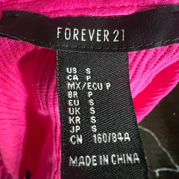 Pink Tie Front Crop Top, Baddie, Coquette, Romantic, Festival, Small, Girly - Picture 4 of 4